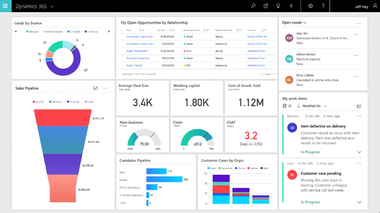 Dynamics 365 screenshot